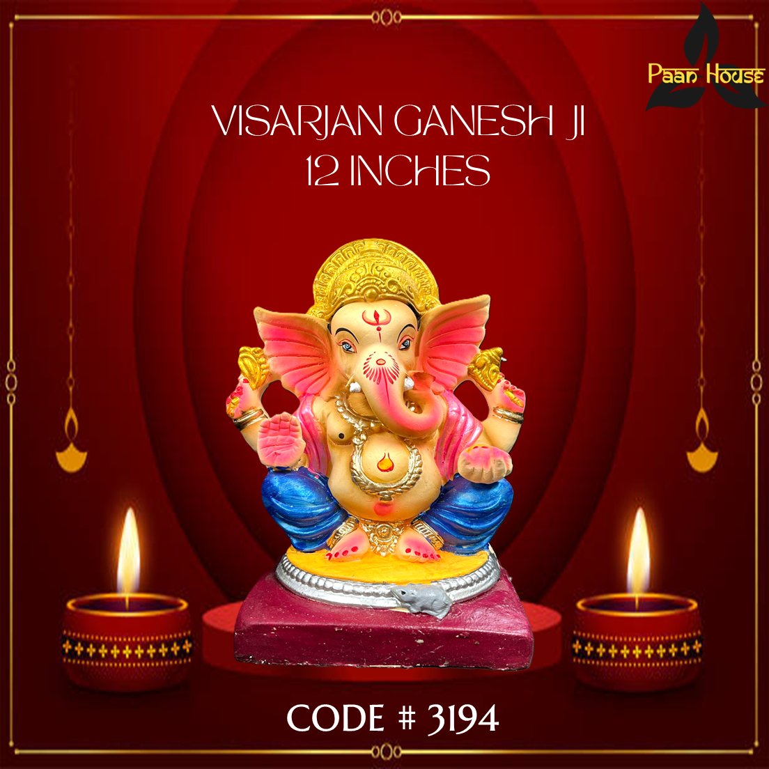 VISARJAN GANESH JI <br>( 12 INCHES ) - Image 3