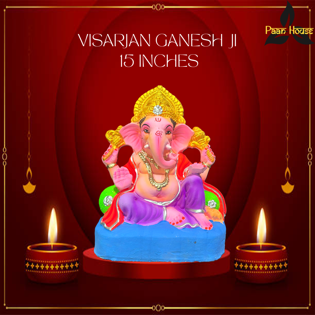 VISARJAN GANESH JI <br>( 15 INCHES)