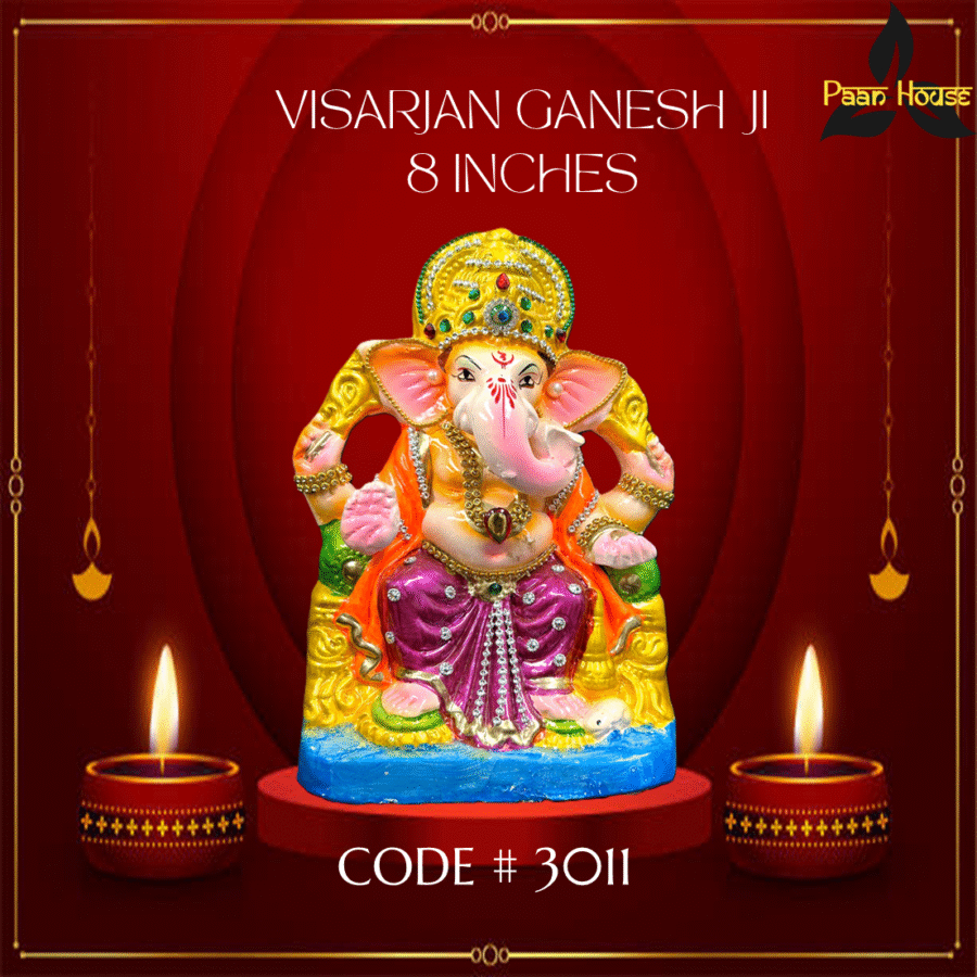 VISARJAN GANESH JI <br> ( 8  INCHES) - Image 4
