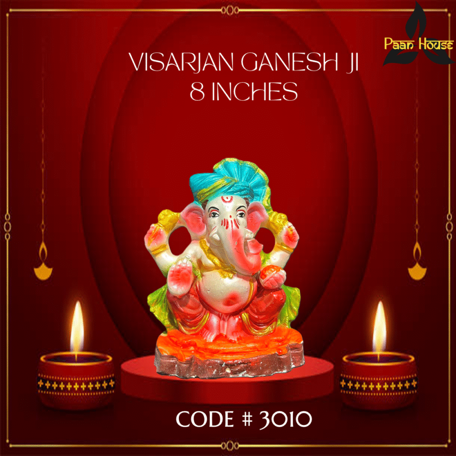 VISARJAN GANESH JI <br> ( 8  INCHES) - Image 6