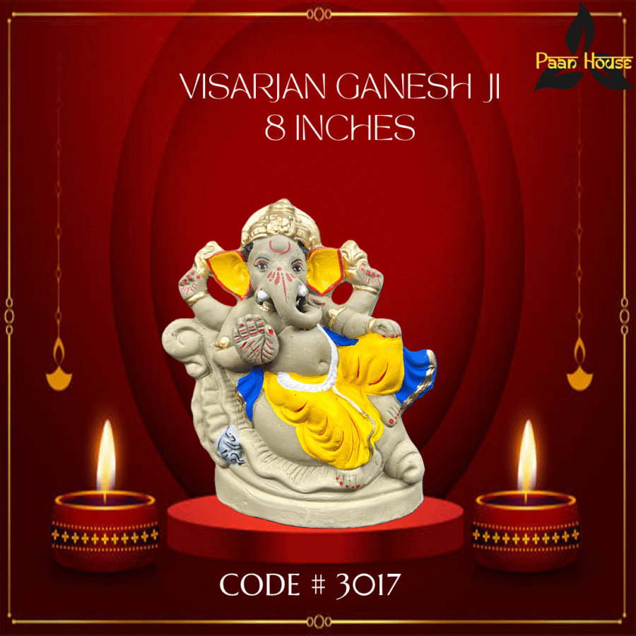 VISARJAN GANESH JI <br> ( 8  INCHES) - Image 7