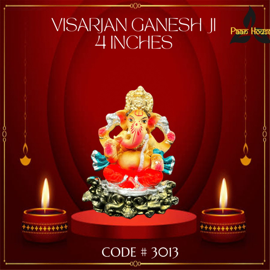 VISARJAN GANESH JI   <br> ( 4 INCHES ) - Image 2