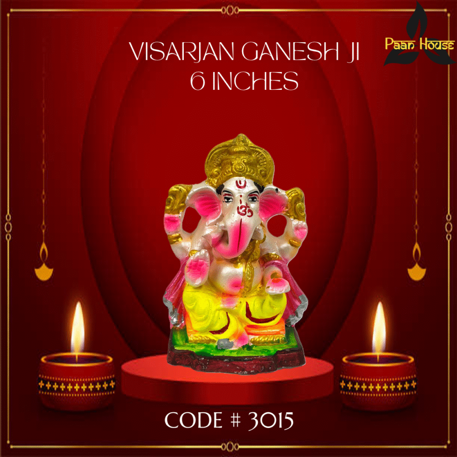 VISARJAN GANESH JI <BR>( 6 INCHES )