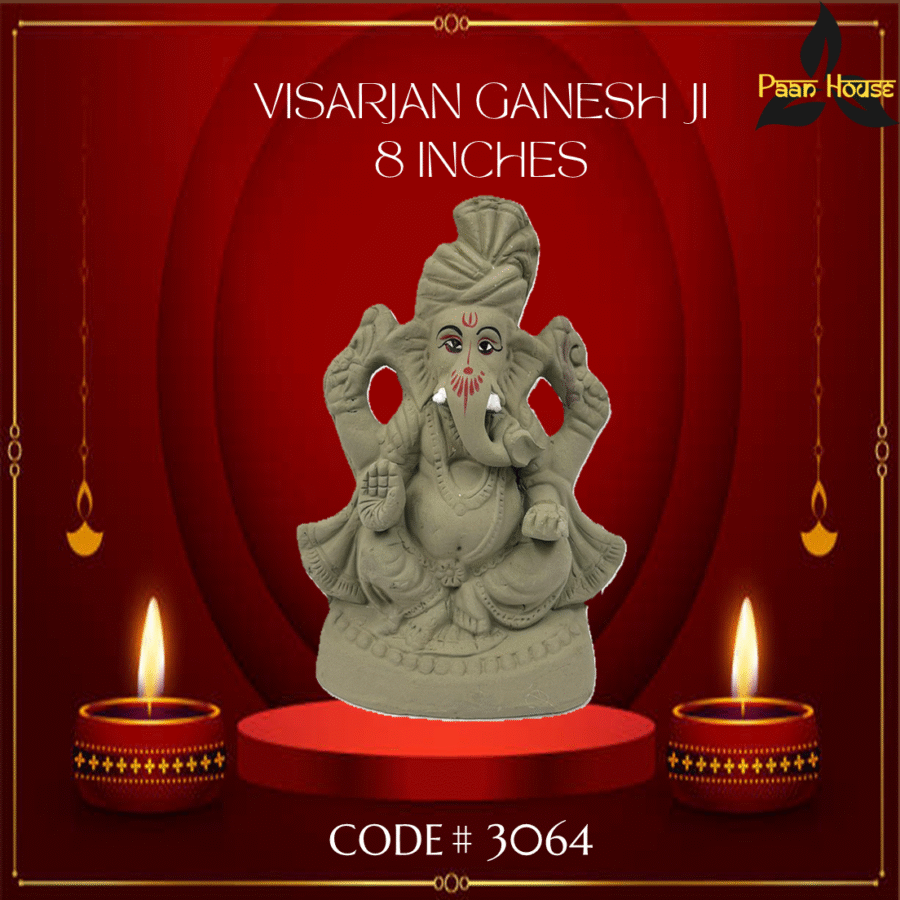 VISARJAN GANESH JI <br> ( 8  INCHES)