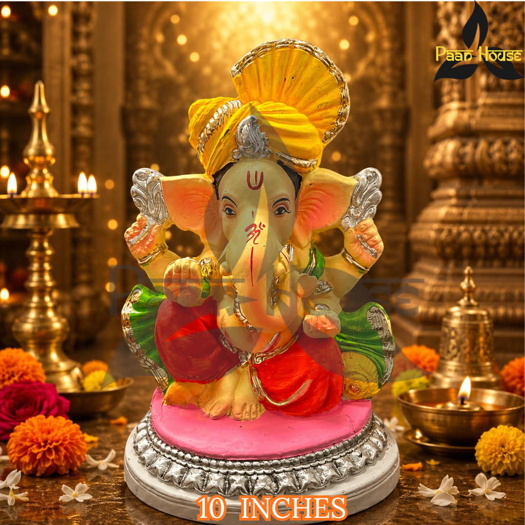 CLAY GANESH STATUE 10 INCHES