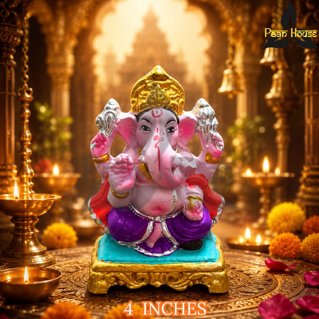 CLAY GANESH STATUE 4 INCHES