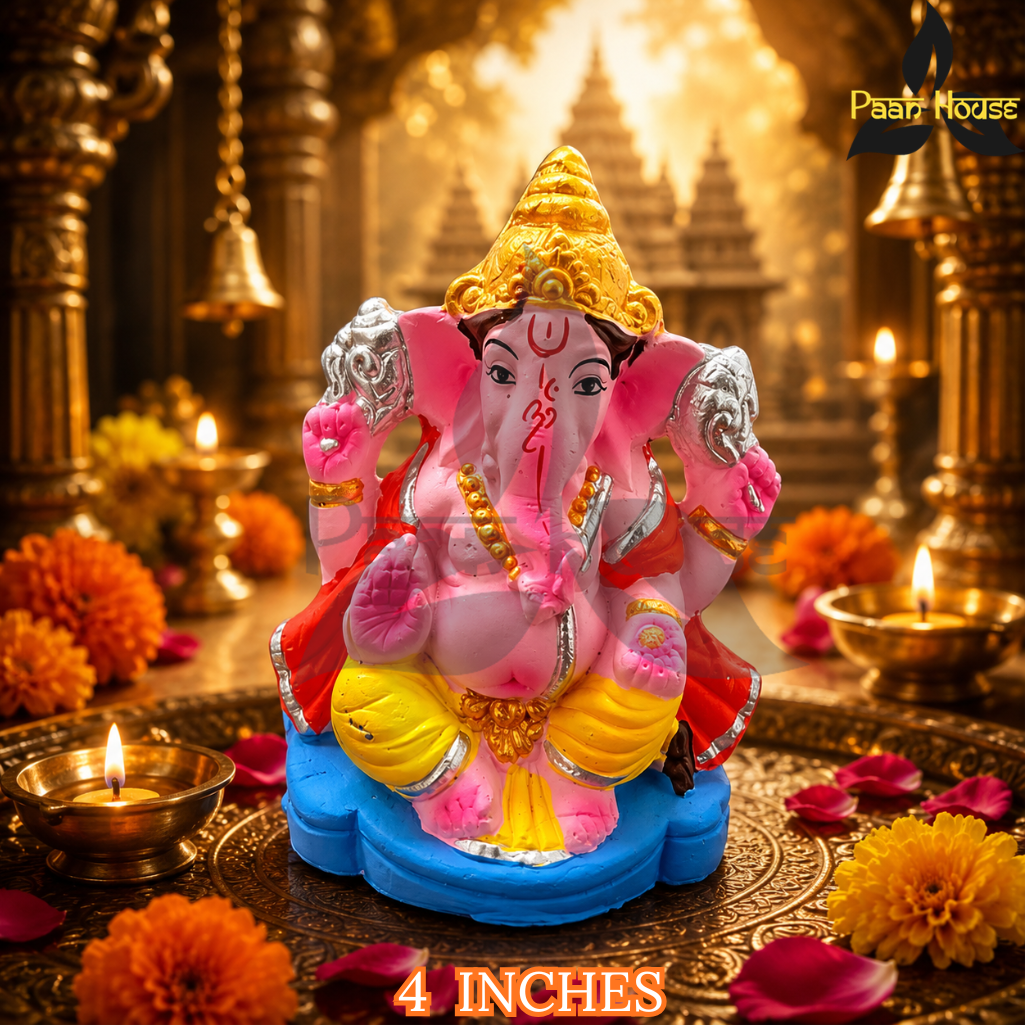 CLAY GANESH STATUE 4 INCHES - Image 2
