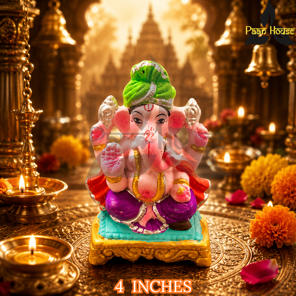 CLAY GANESH STATUE 4 INCHES - Image 4