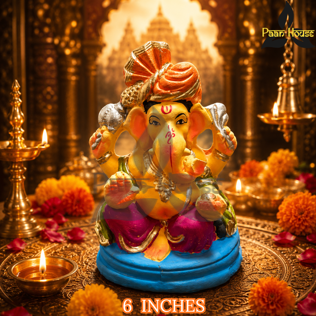 CLAY GANESH STATUE 6 INCHES