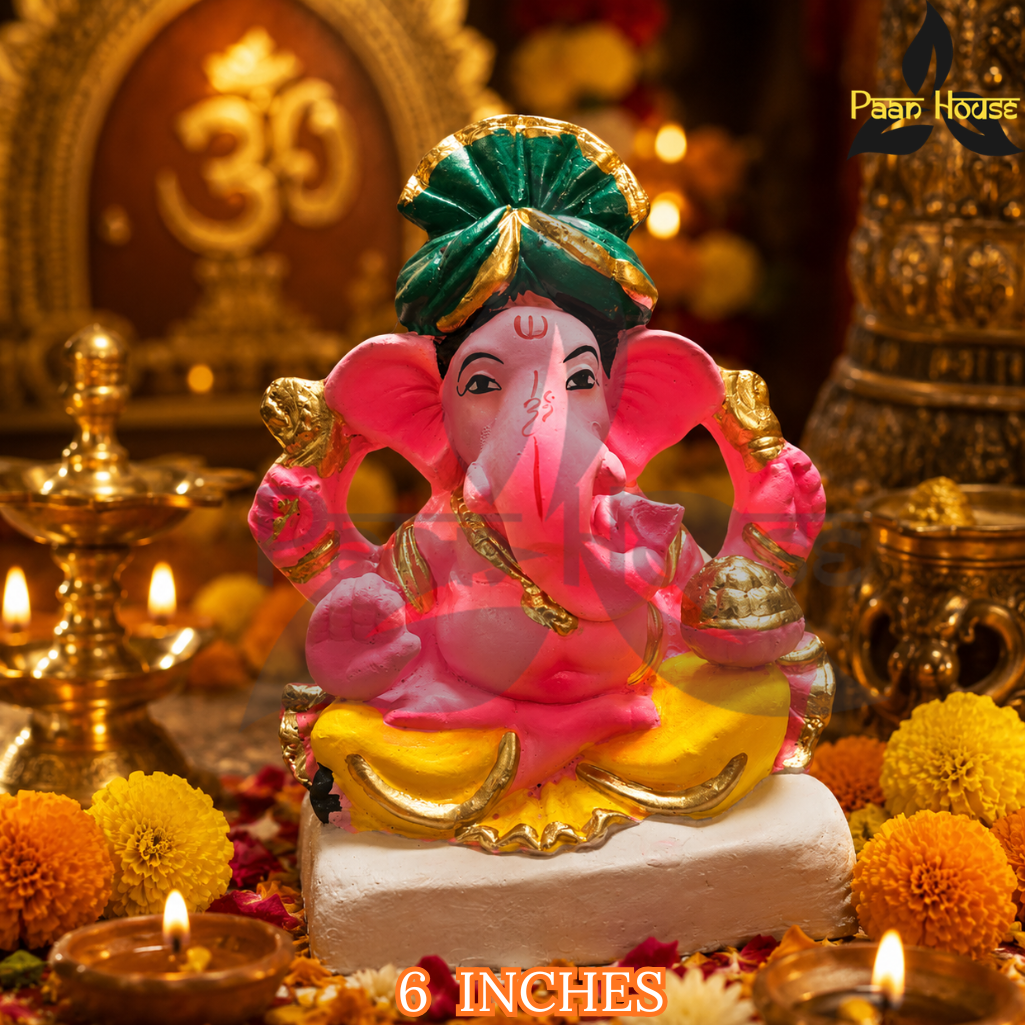 CLAY GANESH STATUE 6 INCHES - Image 3